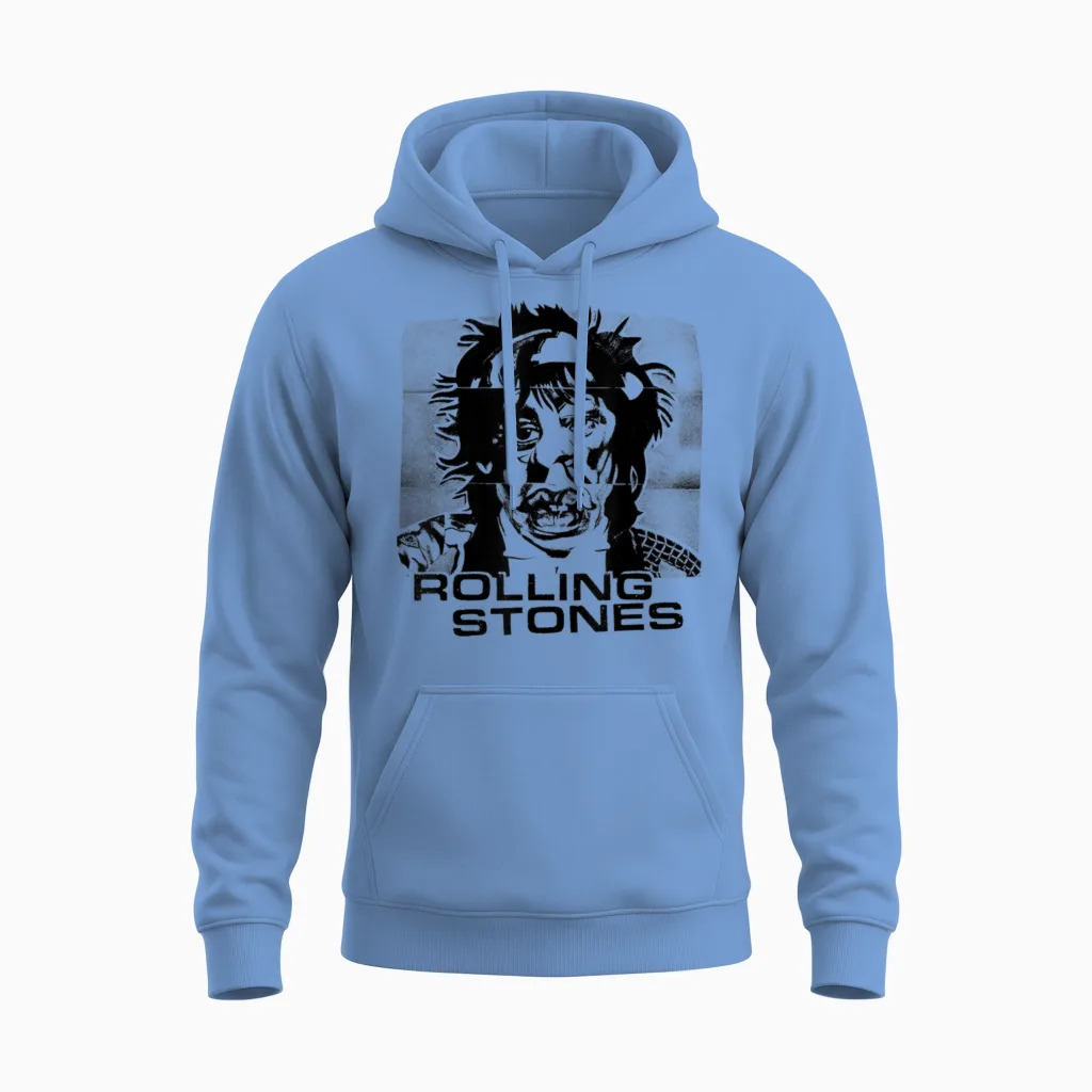 Couverture Officielle Rolling Stones Langues étrangères Unisex Hoodie in Carolina Blue