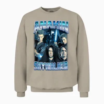 Star Wars Classic Anakin Skywalker Photo Collage Unisex Sweatshirt - Sand