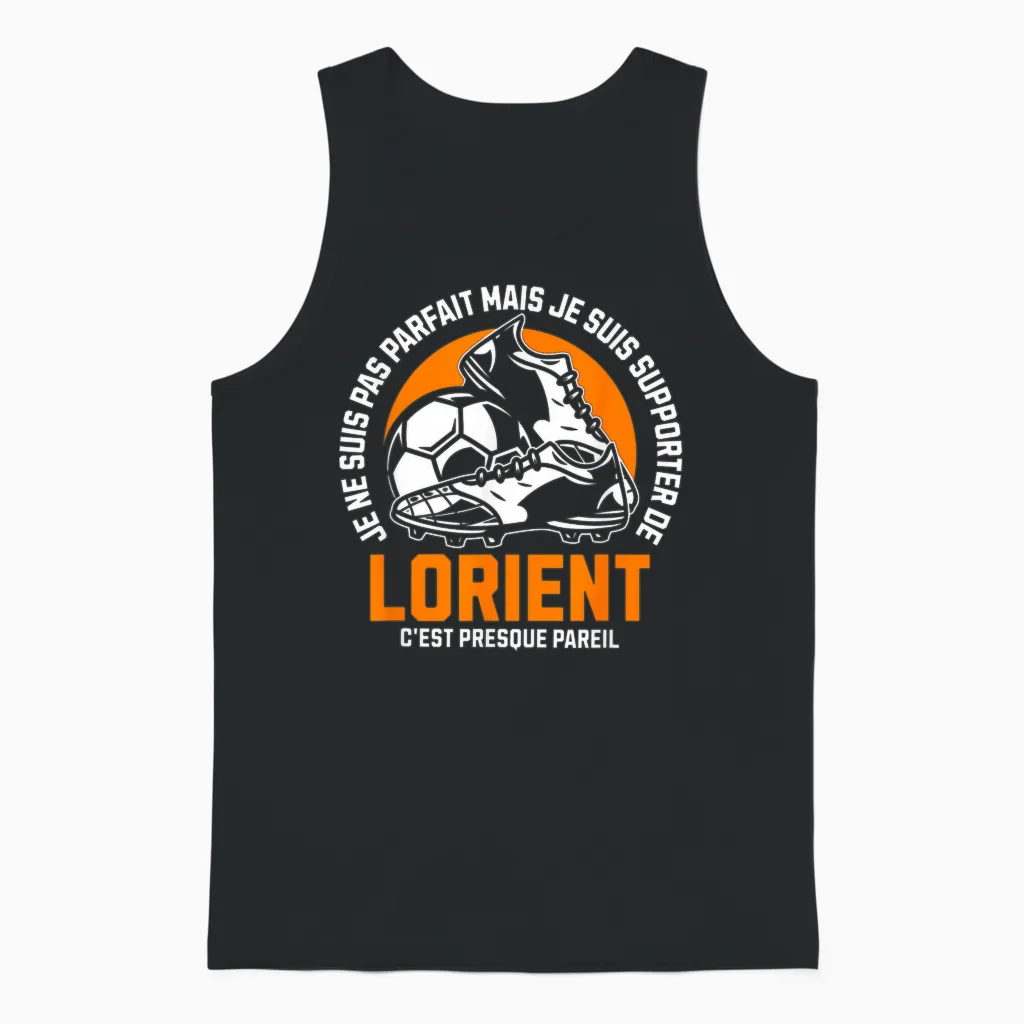 Lorient Foot Supporter - Football - Lorientais Humour T-Shirt, Black, S Unisex Tank Top in Black