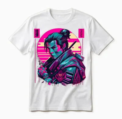 Samouraï Unisex T-Shirt - White
