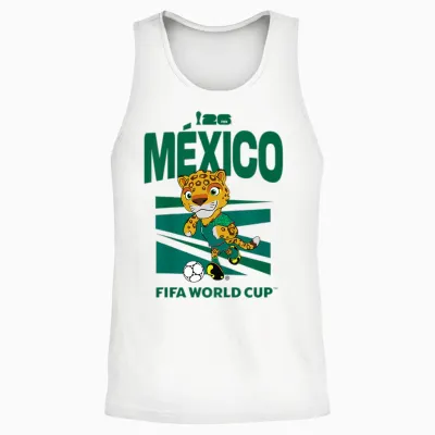 Kids Fifa World Cup26 Mexico Mascot Ball Unisex Tank Top - White