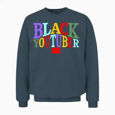Black Youtuber Unisex Sweatshirt - Dark Heather