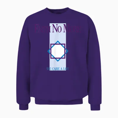 Offiziell Faith No More We Care a Lot Album Retro Band Unisex Sweatshirt - Purple