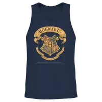 Harry Potter Hogwarts Coat of Arms Unisex Tank Top - Navy – 2