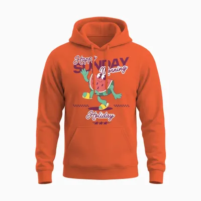 Watermelon Sunday Holiday Unisex Hoodie - Orange