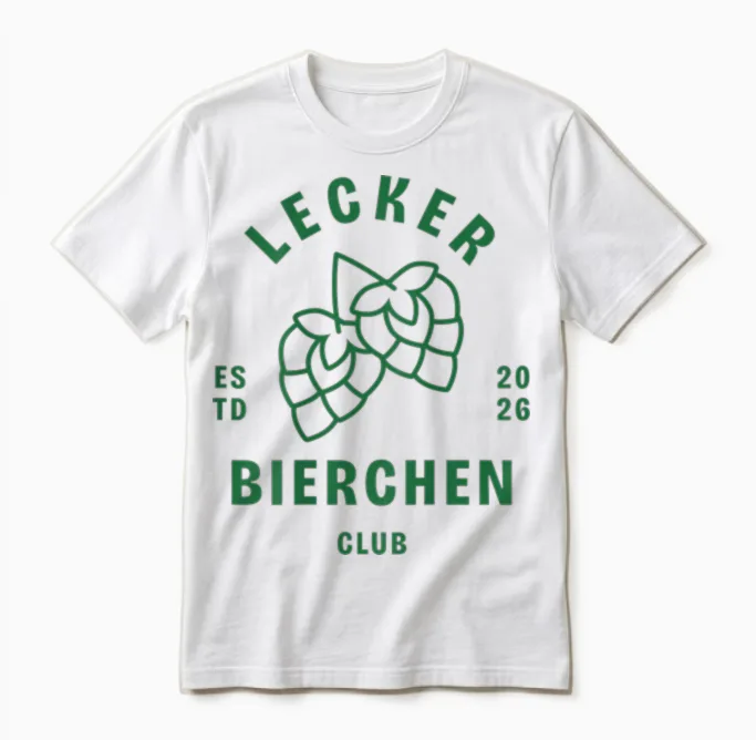 Lecker Bierchen Club Drinking Club Bier Malle Unisex T-Shirt in White
