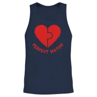 Perfect Match Unisex Tank Top - Navy – 2
