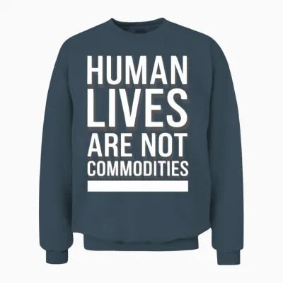 Human Trafficking Awareness Stop Exploitation Unisex Sweatshirt - Dark Heather