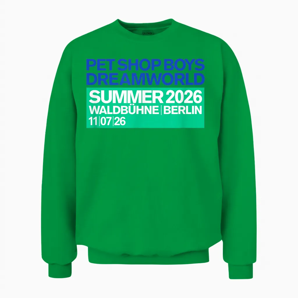 Amazon Exclusive Dreamworld Berlin July 11th Unisex Sweatshirt in Irish Green