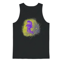Retro Space Unisex Tank Top - Black – 1