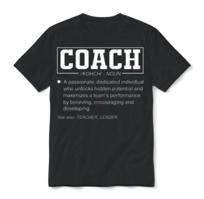 Coach Gift Funny Coach's Sports Unisex T-Shirt - Black