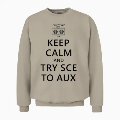 Try Sce to Aux Unisex Sweatshirt - Sand