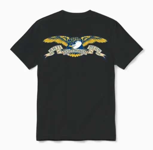 Anti Hero Skateboards Unisex T-Shirt in Black