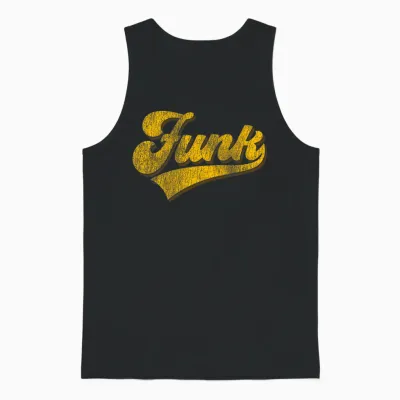Vintage Style Soul Music/retro Dancing 80s Disco - Funk T-Shirt Haut De Gamme Unisex Tank Top - Black