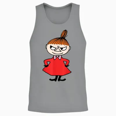 Moomin Little My Hands on Hips T-Shirt, White Unisex Tank Top - Sport Grey