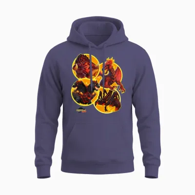 Schleich® Eldrador® Creatures Lava World Monsters Unisex Hoodie - Heather Sport Dark Navy