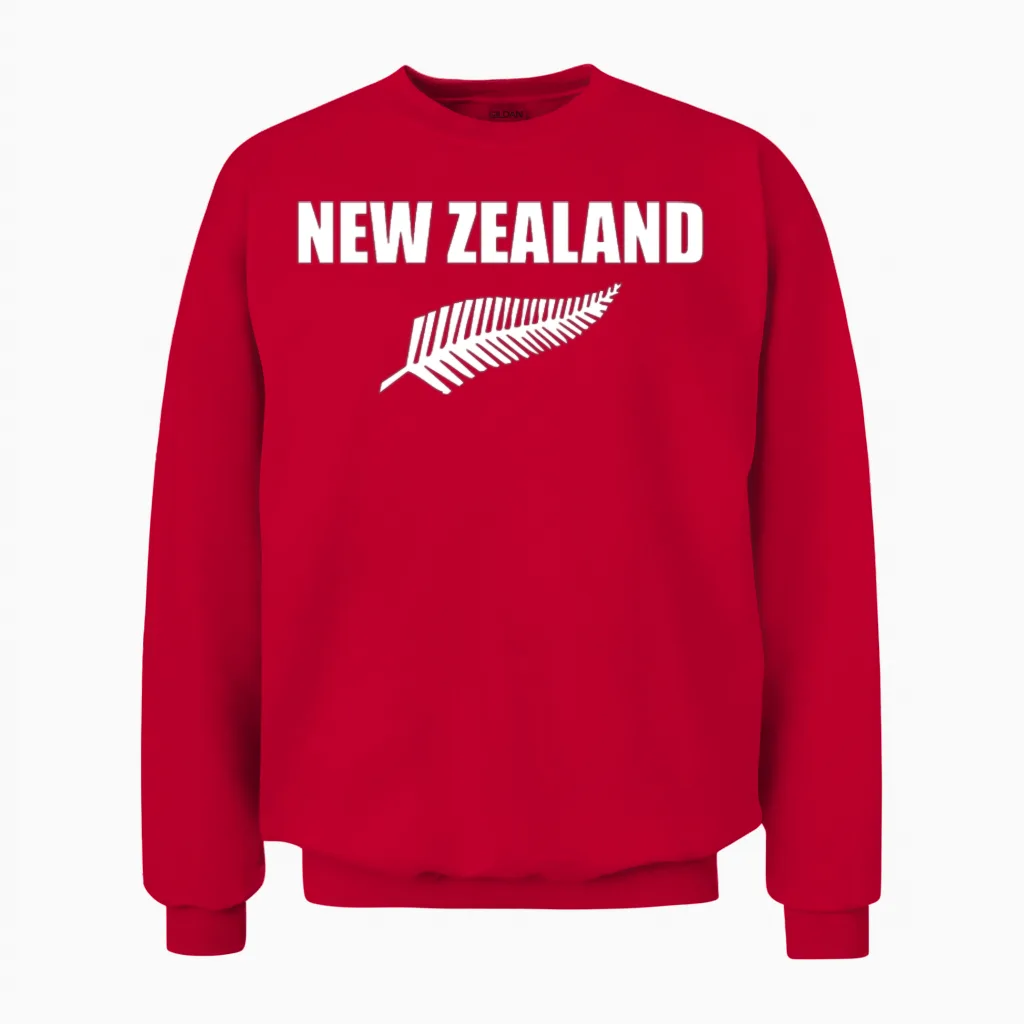 New Zealand Unisex Sweatshirt in Red