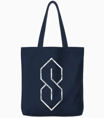 Vintage the Cool S 90s Pop Culture Tote Bags - Navy