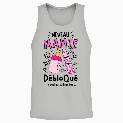 Future Granny 2025 Announcement Pregnancy Humour Grandma 2025 T-Shirt, White, S Unisex Tank Top - Ash
