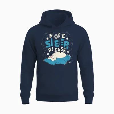 Pokémon - Snorlax More Sleep Please Unisex Hoodie - Navy