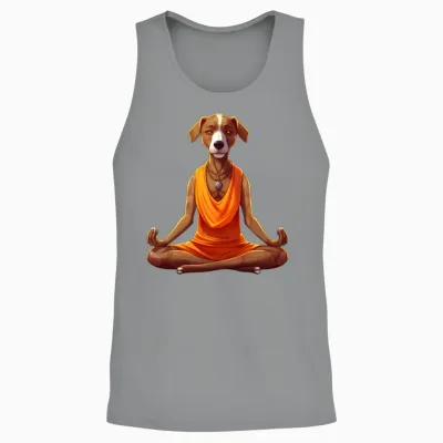 Dog Yoga / Yogi Dog Unisex Tank Top - Sport Grey