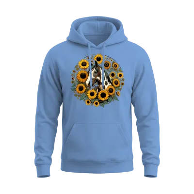Sunflower Horse Unisex Hoodie - Carolina Blue