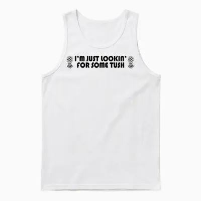 Funny Swinger Slogan Merchandise Unisex Tank Top - White