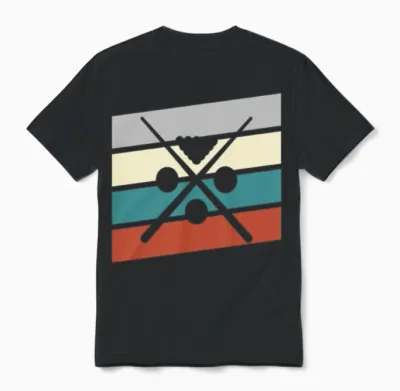Billiard Retro Unisex T-Shirt - Black