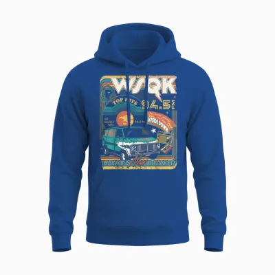 Stranger Things Season 5 Wsqk Hawkins New Hitmaker Retro Unisex Hoodie - Royal