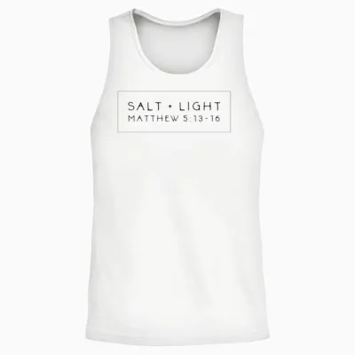 Salt Light Matthew Unisex Tank Top - White