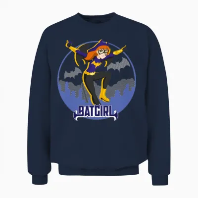 Dc Super Hero Girls Batgirl in Gotham Unisex Sweatshirt - Navy