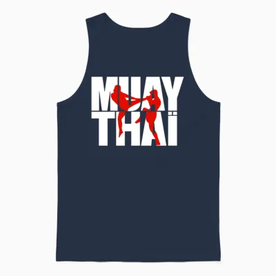 Muay Thai Unisex Tank Top - Navy