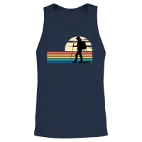 Hiking Female Hiker Colorful Unisex Tank Top - Navy – 2