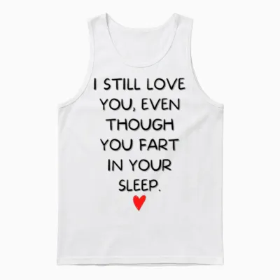 Funny Anniversary Unisex Tank Top - White