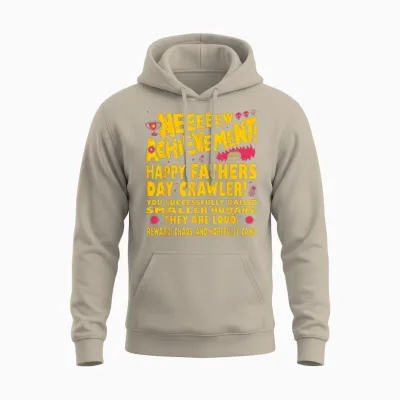 Happy Fathers Day Crawler New Achievement Gamer Dad Usa Unisex Hoodie - Sand