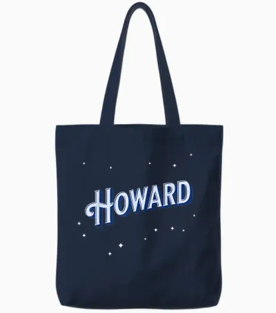 Howard Name Personalised Tote Bags - Navy