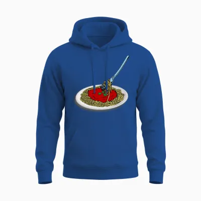 Spaghetti Unisex Hoodie - Royal