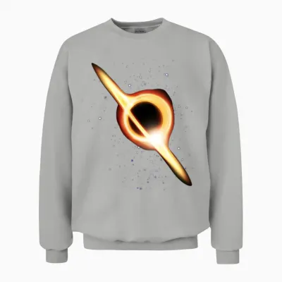 Celestial Ring in Neon Orbit Unisex Sweatshirt - Ash