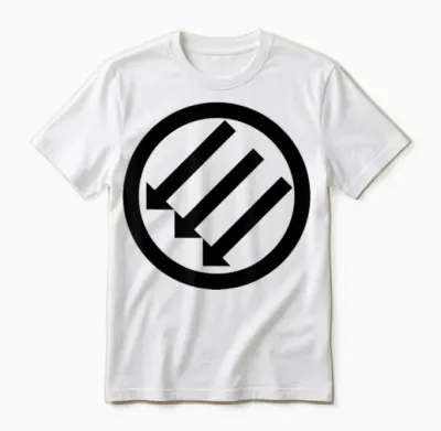 Iron Front - Les Trois Flèches - Stand Against Fascism Unisex T-Shirt - White