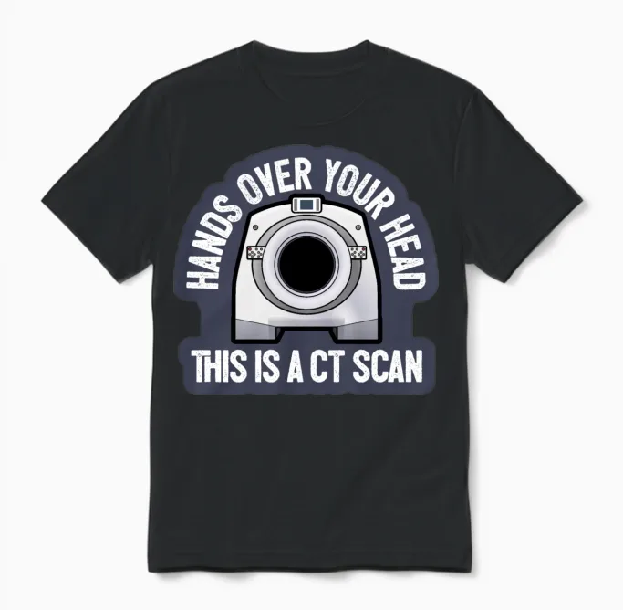 This Is a Ct Scan Unisex T-Shirt in Black