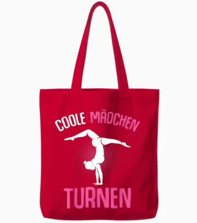 Cool Girls' Gymnastics Children's Tote Bags - Red