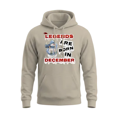 Born in December Shirt New Year Unisex Hoodie - Sand