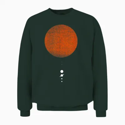 Das Sonnensystem | Minimale Designgrafik Für Das Sonnensystem Unisex Sweatshirt - Forest