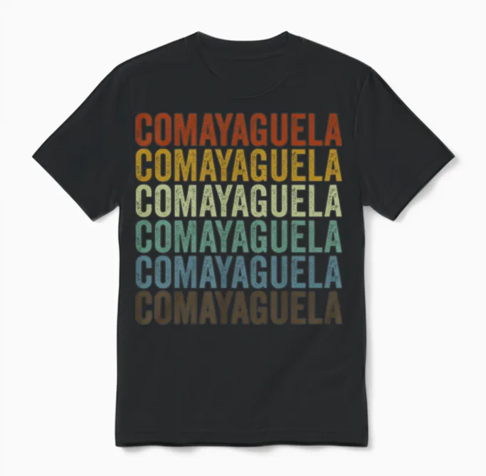 Comayaguela Honduras Retro Vintage Unisex T-Shirt - Black