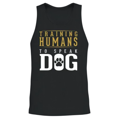 Dog Trainer Funny Dog Agility Training Unisex Tank Top - Black