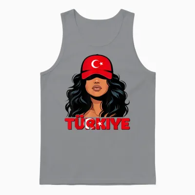 Turquie Fille Türkiye Drapeau Turquie Turquie Türk Kizi Femme Unisex Tank Top - Sport Grey