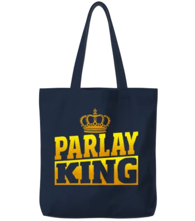 Parlay King Sports Betting Parlay Picks Sports Tote Bags - Navy