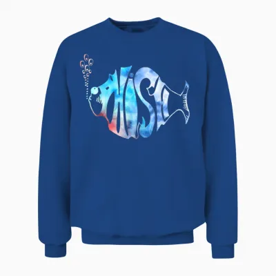 Colorful Phish-Jam, Tie-Dye Tee for Fisherman Fish Graphic Unisex Sweatshirt - Royal