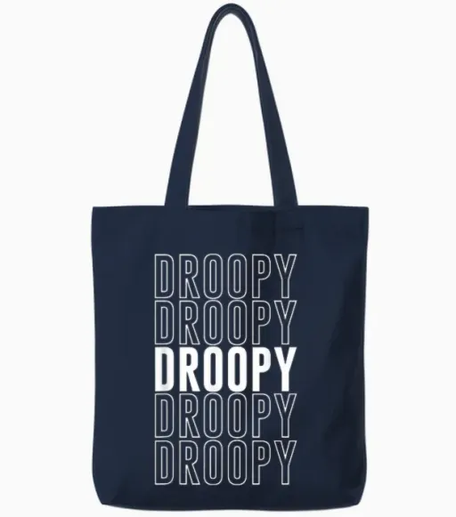 Droopy Tote Bags - Navy