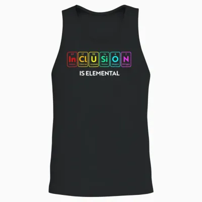 Inclusion Is Elemental Funny Chemical Lgbt Unisex Tank Top - Black